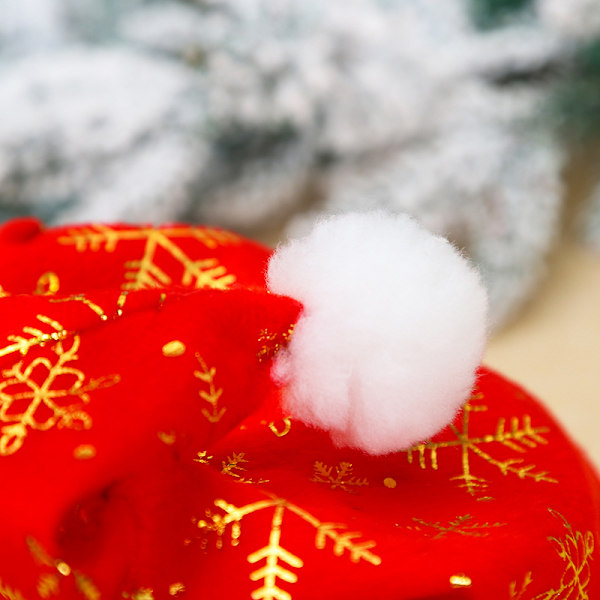2 stycken juldekorationer julhatt varm blomma snöflinga