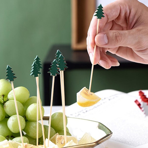100 st jul-tandpetare Matpinnar Dessertbuffé Fruktsallad