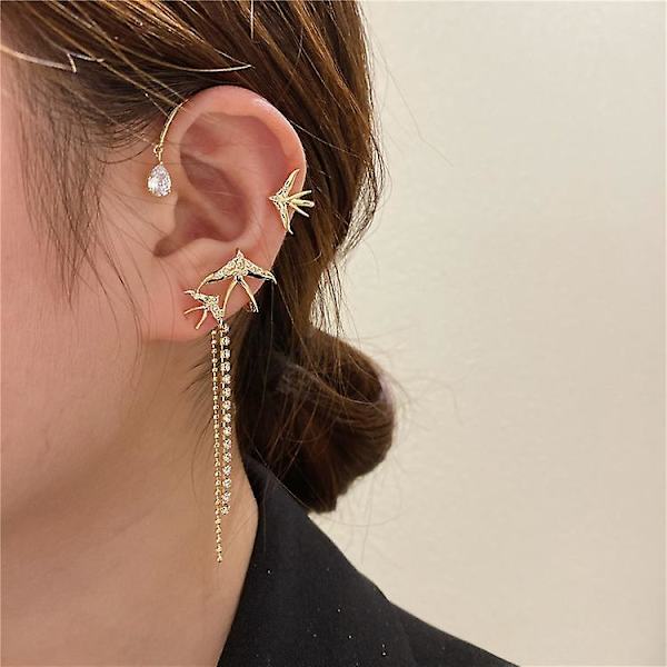 Ear Cuffs Clip On Örhängen Tofs För Fantasy Fairy Elven DXGHC