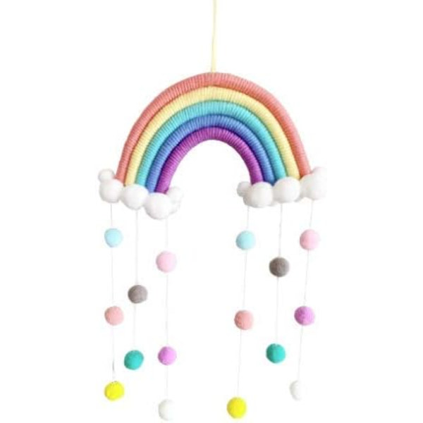 Regnbue Sky Macrame Veggdekor