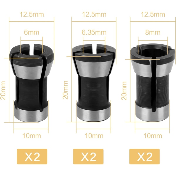 Collet Chuck Hode, Chuck Adapter Borrel Tilbehør Collet Chuck M