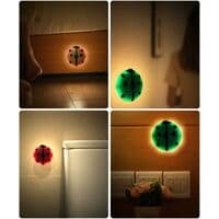 1 stk LED Natlampe Bevægelsessensor Natlys Ladybug R
