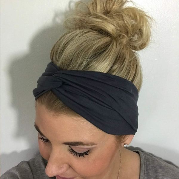 4 stk. Hodebånd for kvinner med antikke blomster, elastisk hodebånd Criss C