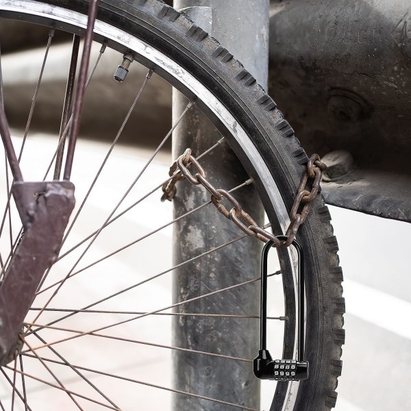 4-cifret Kombination Cykel Låse (2-pak) - 16 cm, Låse til Elcykler