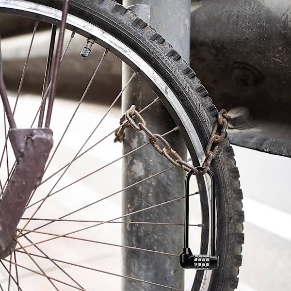 4-numeroinen yhdistelmäpyörälukko (2-pakkauksessa) - 16 cm, lukot sähköpyörille