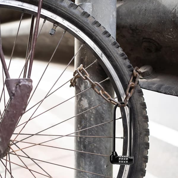 4-siffriga kombinationscykellås (2-pack) - 16 cm, Lås för elcyklar