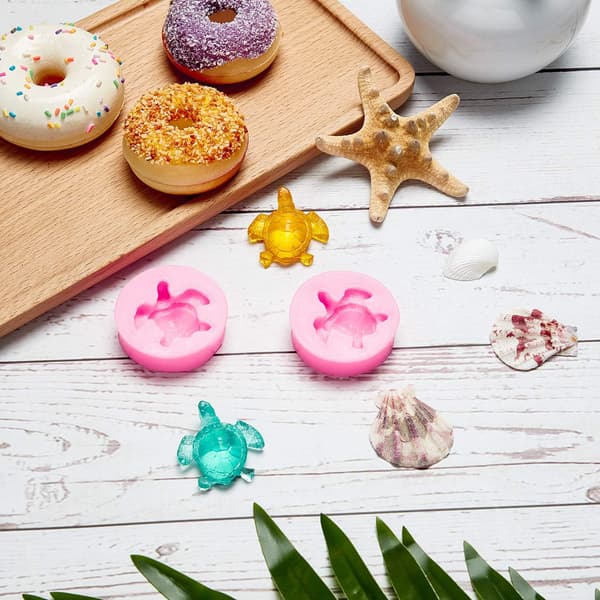 2 stycken havssköldpadds silikonformar, Turtle Candy Fondant Mold T DXGHC