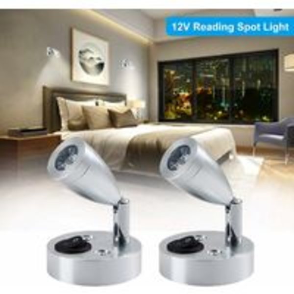 2-pack LED-spotläslampor 12V, inredning LE
