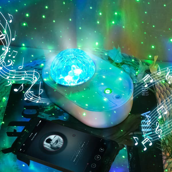 （Vit）Galaxy Ljusprojektor Stjärnhimmel Nattlampa Planeter Projektor