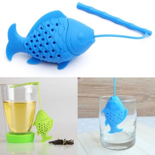 （Blå）2-pack Silikon Teinfuser för Te & Te, Silikon
