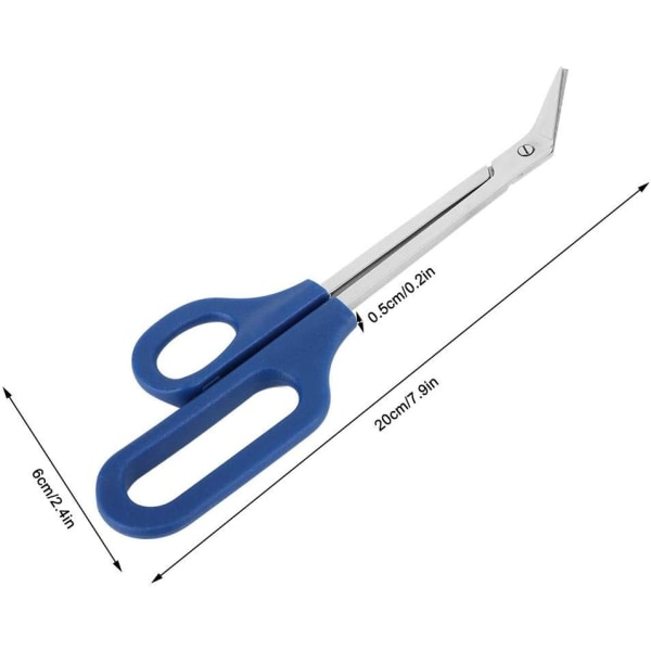 Neglesaks med lang nese for tykke tånegler, ergonomisk rustfritt stål