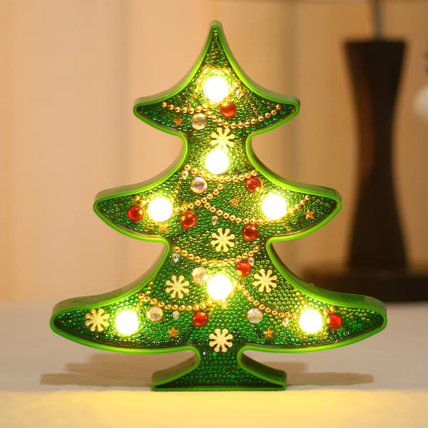 Juldiamantbroderi för barn 5D DIY Diamantmålning LED