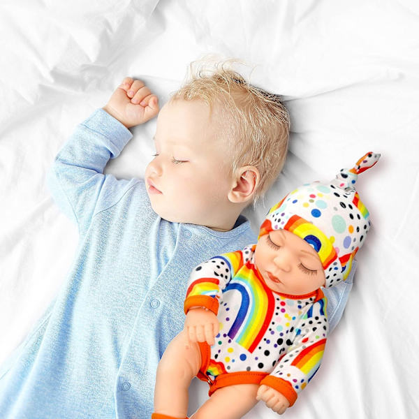 12 tum Newborn Babydocka och Kläder Set Tvättad Realistisk Sili