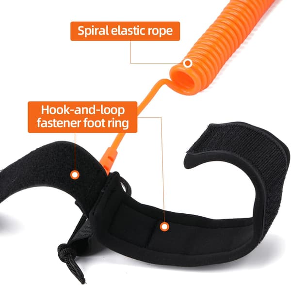 Surf Sikkerhedslykke, SUP Surf Leash TPU til Surfbræt