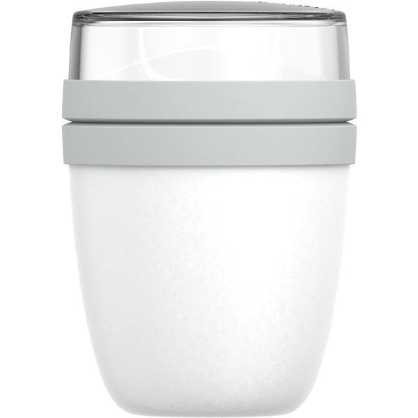 Mini Ellipse Lunch Pot – Vit – Handy 500 ml müsliskål, yoghurt