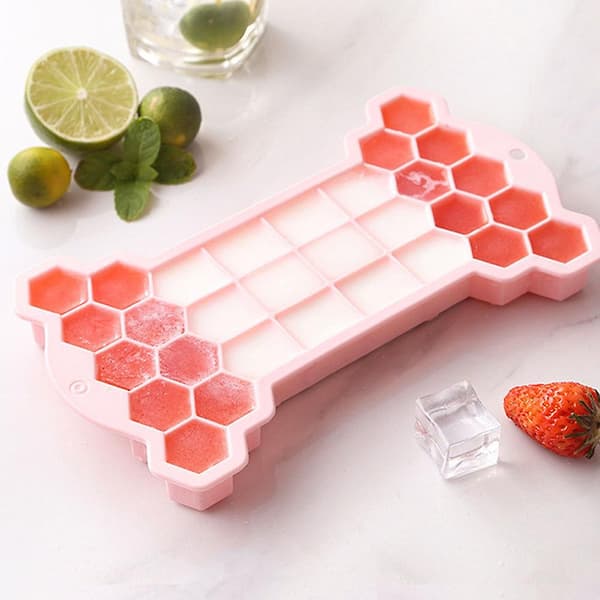 3D Isbittskuffer Silikonmaler Multifunksjonell Gjenbrukbar DIY Isbittsmaker