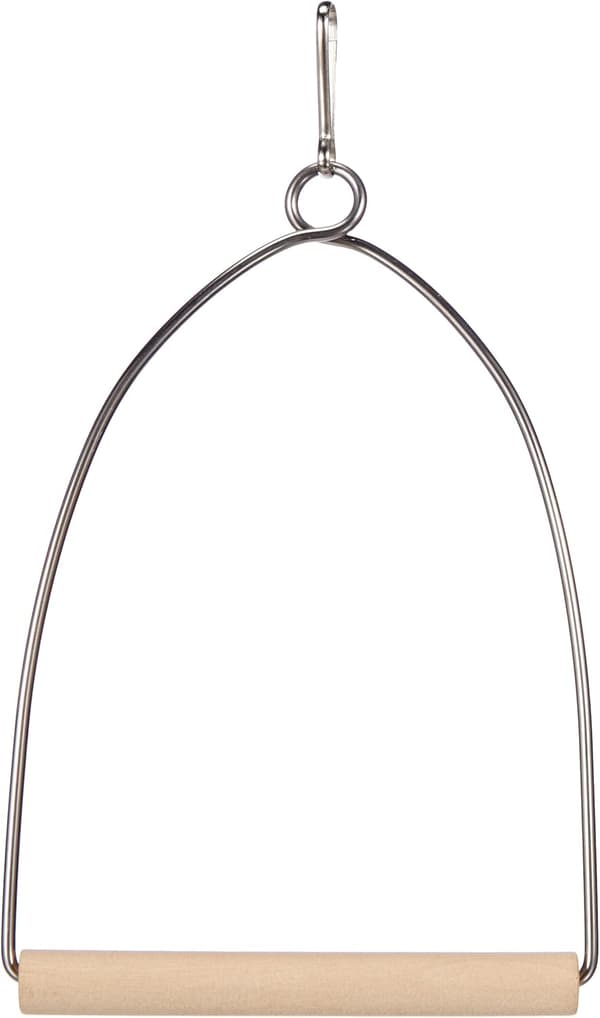 Metall- og tre-sving - Fugleleker - 14,5 cm
