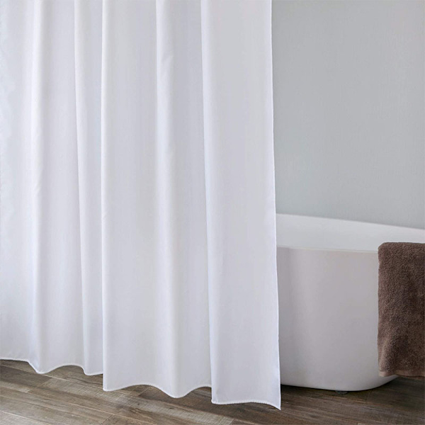 Bruseforhæng tekstil badeværelsesforhæng 240x200cm lavet af polyester