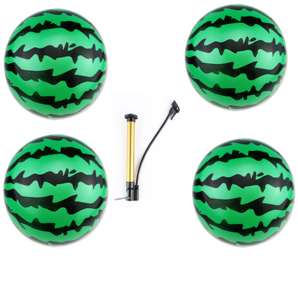 Uppblåsbara Vattenmelonbollar, 4 Strandbollar för Vuxna, Utomhus