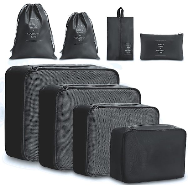 Packningskuber, 8-pack Reseväska Organiseringsset