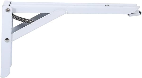 2-pack Vitrinskåpsstöd i vit metall, triangelform, DXGHC