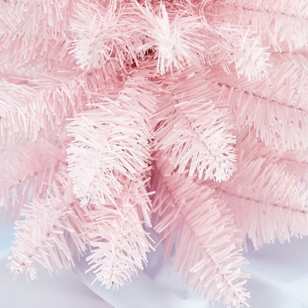 60 cm Pinkki Joulukuusi PVC-materiaalista Juhliin ja Kotiin Koristeeksi