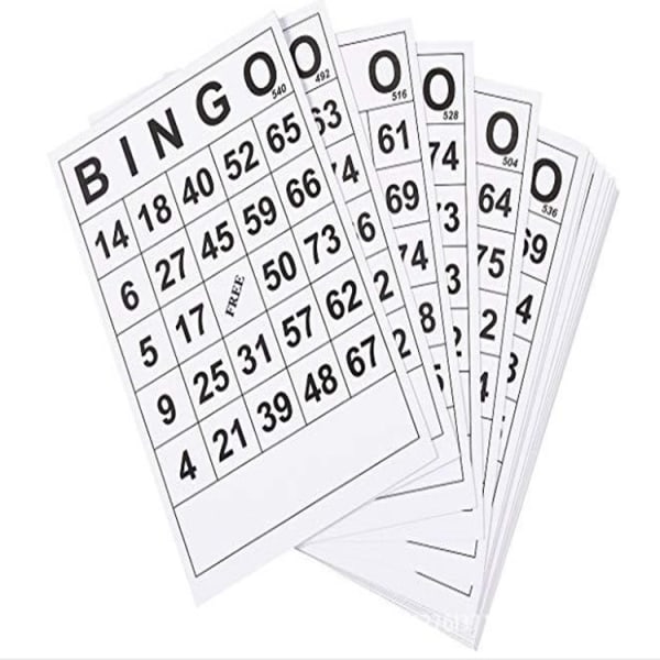60 bingobrickor som inte upprepas BINGOkort digitalt barnent