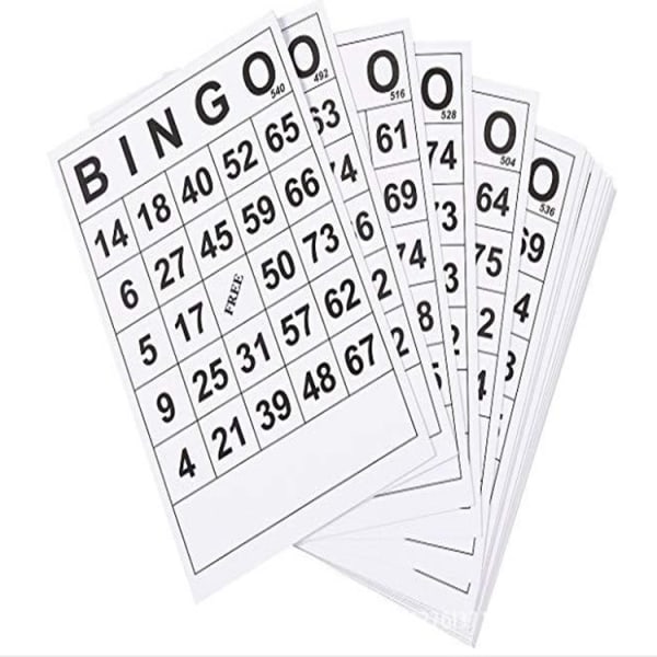 60 unike bingokort BINGO-kort digital underholdning for barn