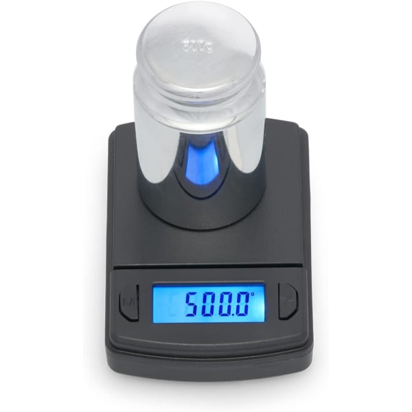 Fast Weigh Digital Precision Fickvåg 500g x 0.01g (Svart)