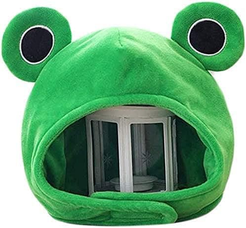 Søt Pluss Frog Hatt Scarf Cap Ører Vinter Ski Full Hatt Hodeplagg