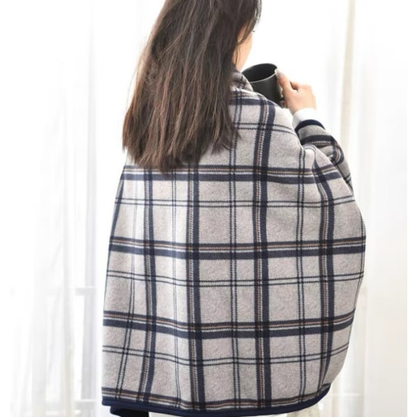 Polar fleece nappekappe tæppe dobbeltlags tykkere tæppe blød