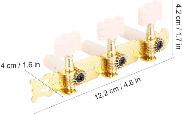 3+3 Klassiske Gitar Stemmeskruer Mekaniske Stemmemaskiner, Erstatning P