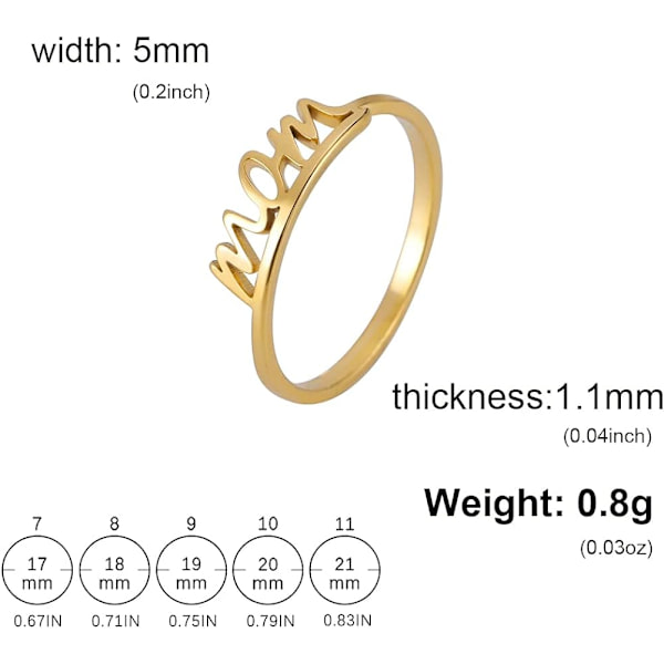 Morsdagsringer Ring til mamma Ring til mor Ring til datter