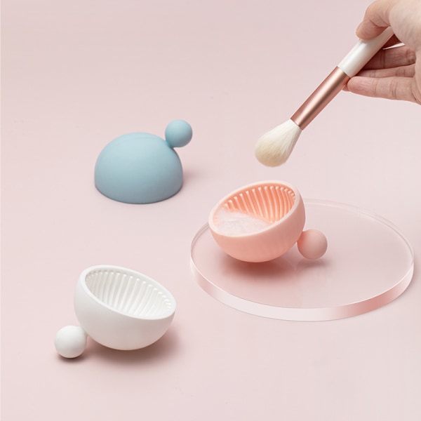 3 ST Brush Cleaning Pad，Silicon Makeup Cleaning Brush Scrubber