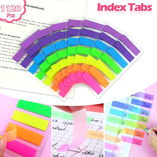 Sticky Notes Post It Bog, Bogmærker Sticky Notes, Index Faner til