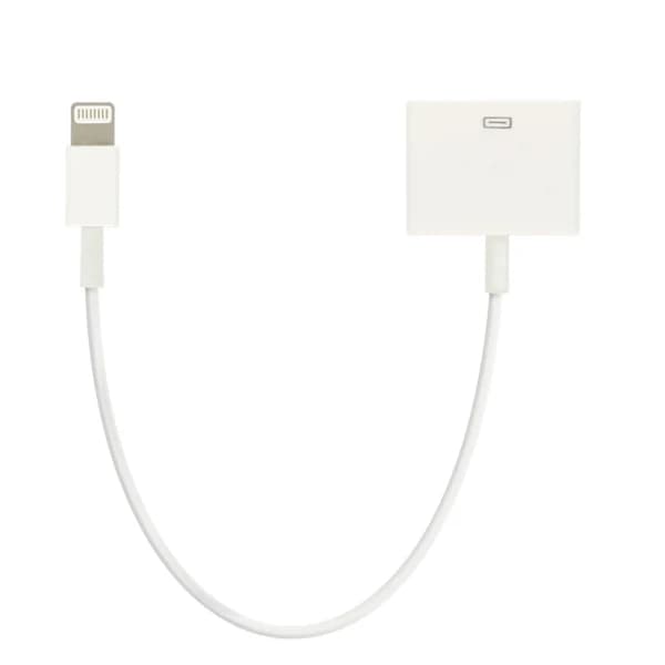 Belysningsadapterkabel til 30-pin opladning og synkronisering hvid iPhone,D