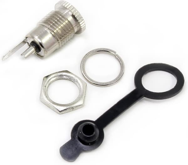 10-pack 5,5 x 2,1 mm Fe-kontaktadapter med D-lock DXGHC