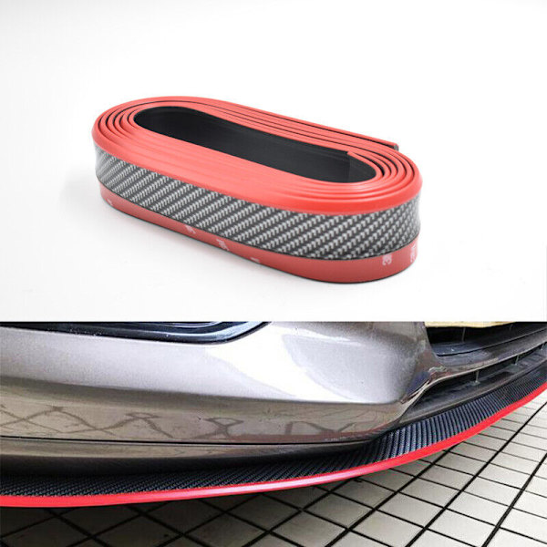 Universal 2,5 m Bil Front Bumper Lip Splitter Karosseri Spoiler Hak