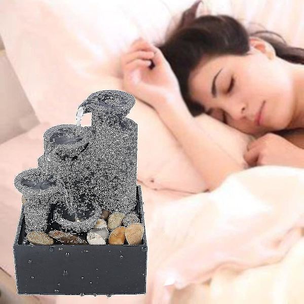 Vattenfallsfontän inomhus, Meditationsvattenfontän Liten W DXGHC