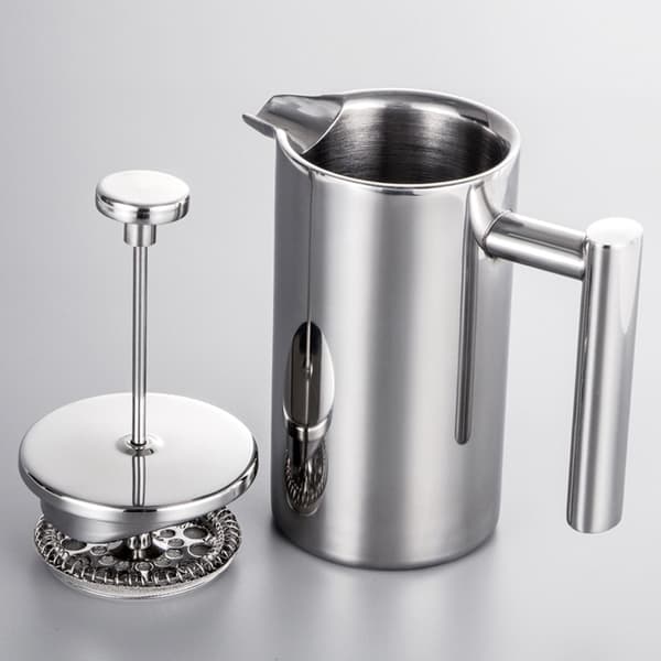 Dobbeltvegget Isolerende Kaffe- og Temaker i Rustfritt Stål (Po