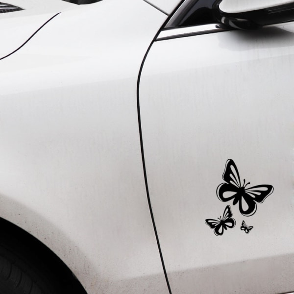 Sticker laptop car motorcycle black butterfly child