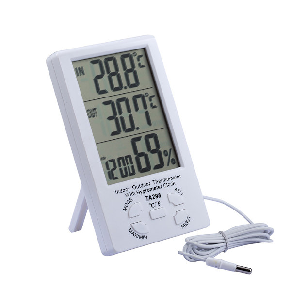 Thermo-hygrometer Termometer Digital LCD Hygrometer Indendørs Udendørs