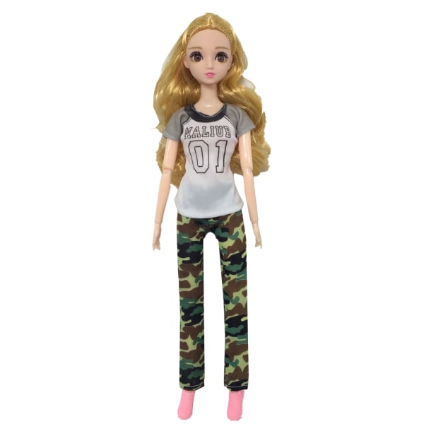 Barbie modekostym, 16 delar, 16 docktillbehör, för barn