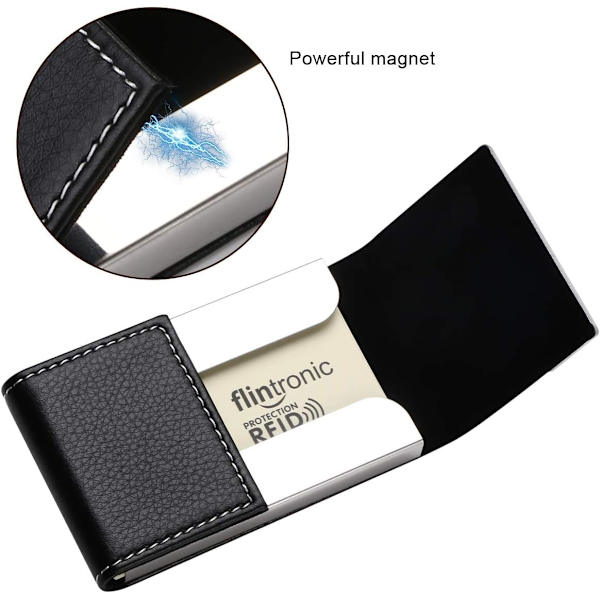 2 kpl Business Card Holder - PU-nahka Luottokorttikotelo, Ohut