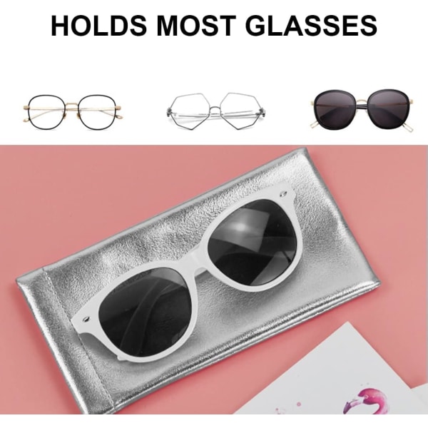 1 stycke Snap-on Bärbar Solglasögonfodral, Glasficka, Mjuk Gl
