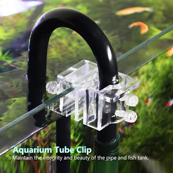 20mm Justerbar Akryl Akvarium Vand Slangeholder Vandrør Fiks