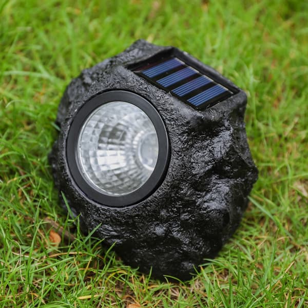 SÆT med 3 LED solcelledrevne havelamper, selvopladende solcelledesign