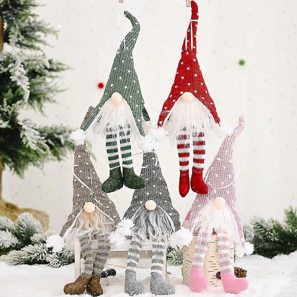 Tomte Julgransprydnader LED Ljus Tomte Ljus Jultomte Cla DXGHC