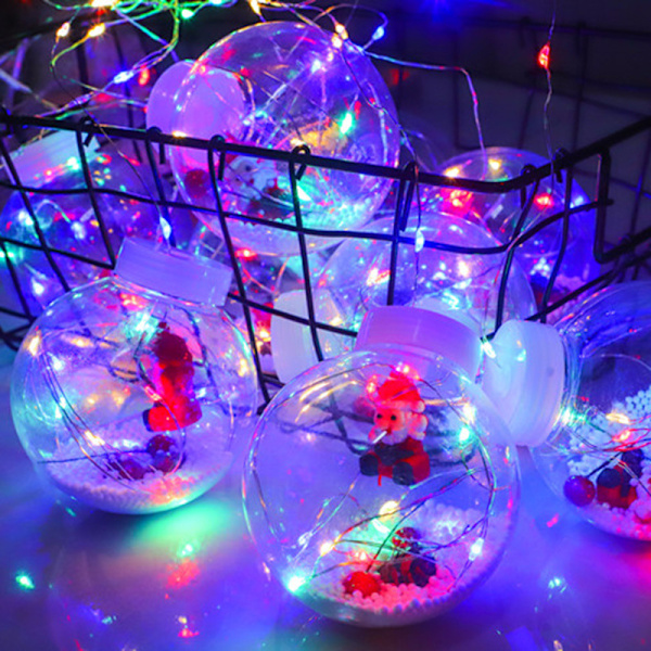 LED-ønskeball gardinlys juledekorasjonslysstreng