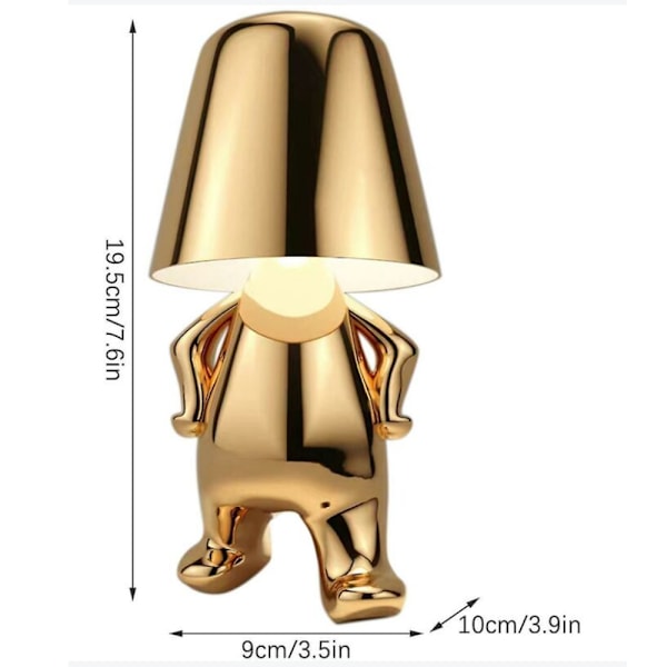 Liten gullmann LED-lampe